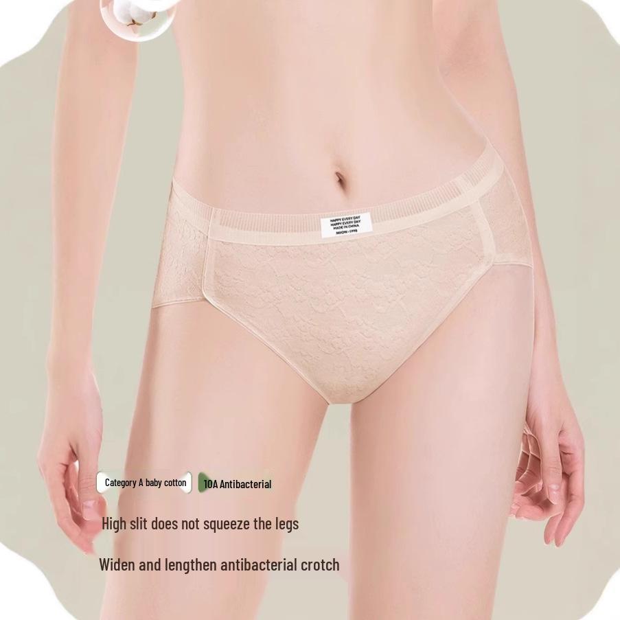 High-Cut Women's Pure Cotton Underwear - 2025 Skin-Friendly No-Ride-Up Briefs