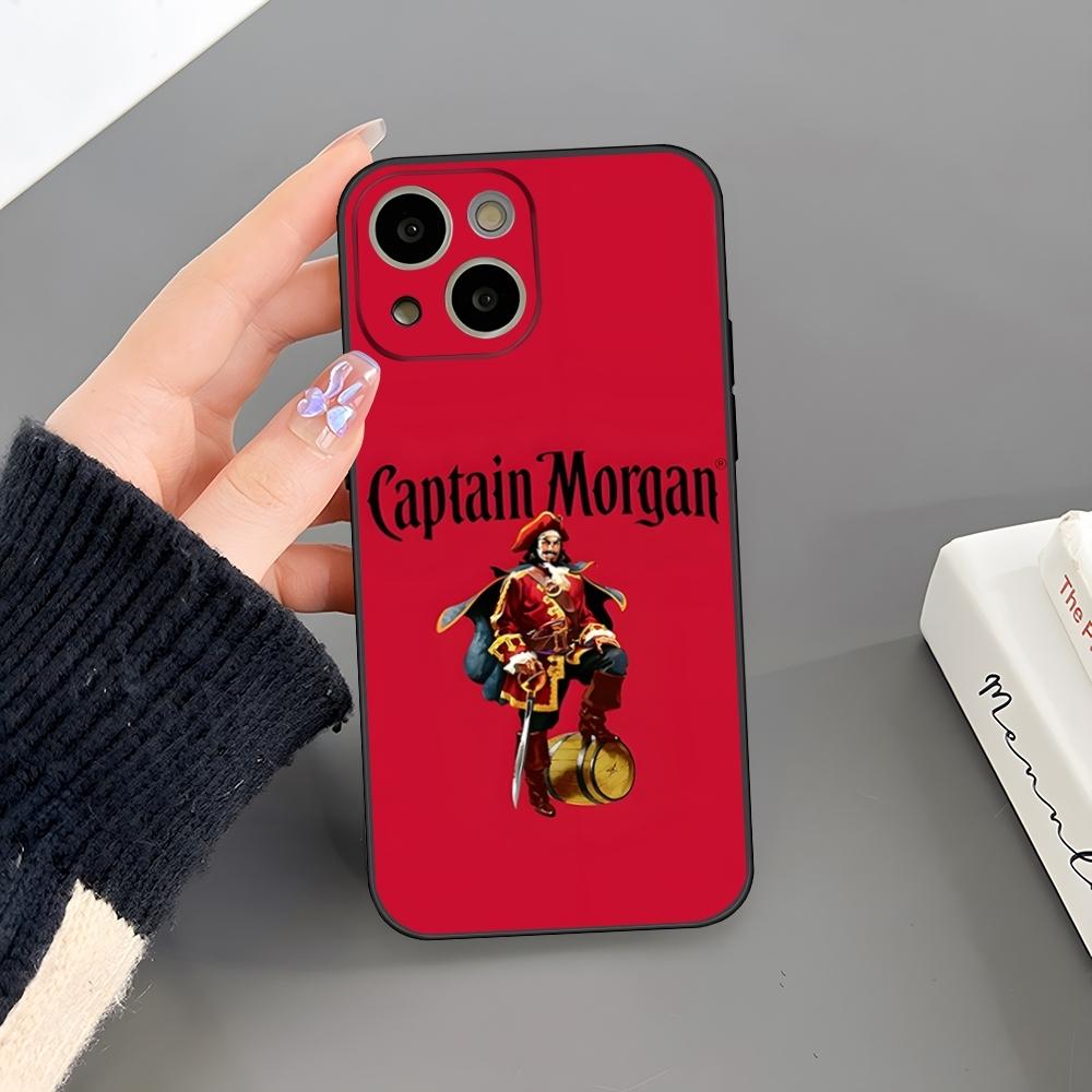 Coque de téléphone de luxe Rum C_Captain Morgan Pour Iphone 17 Air 15 Pro Max 14 Pro 16 Plus 12 13 11 Xr X Xs 8 7 Plus Housse Arrière