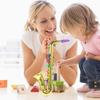 Saxophone for Kids Musical Instruments Toy Fake Saxophone Prop Trumpet Toy Clarinet with 8 Colored Coded Keys Educational Toy for Toddlers Children