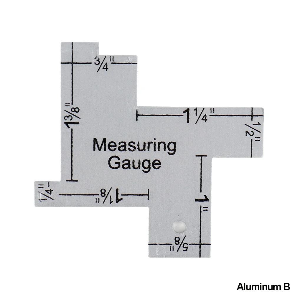 Precision Seam Measuring Gauge Fabric Marker Metal Quilting Tailor Ruler Template Sewing Ruler DIY Patchwork Craft Accessories