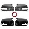 For Toyota RAV4 XA30 2008-2013 Black/Carbon Side Door Rearview Mirror Cover Cap Trim Shell Sticker Car Styling