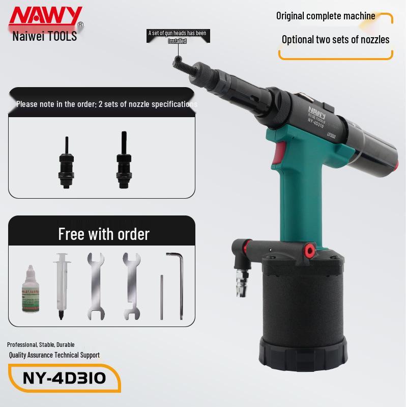 Taiwan Naiwei Industrial Grade Automatic Rivet Nut Gun - Pneumatic Hydraulic Stainless Steel