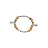 Retro Exquisite Amber Peace Lock Bracelet For Women Geometric Artistic Design