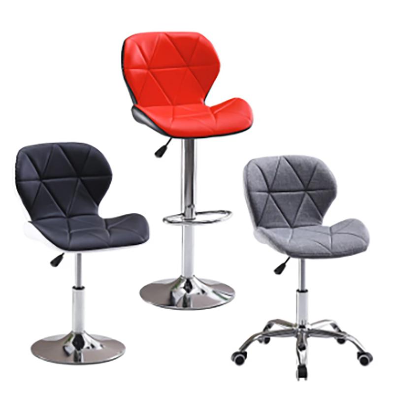 Modern Adjustable Large Backrest Bar Chair Comfort Beauty Stool Backrest Rotating Cashier High Pedal Dining Household Warm