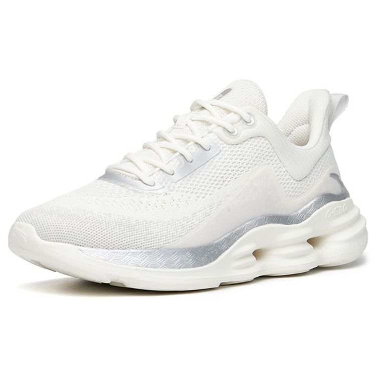 Anta Training Series Shock Absorbing Breathable Lightweight Low Top Running Shoes Men Sneakers Silver 912217704-1