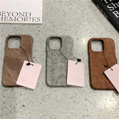 Denim-Telefonhülle für Apple iPhone - Denim-Ton Robuste PC-Silikon-Fallschutz-Anti-Drop-Telefonabdeckung für iPhone 15/14/13/12/Pro/Pro Max