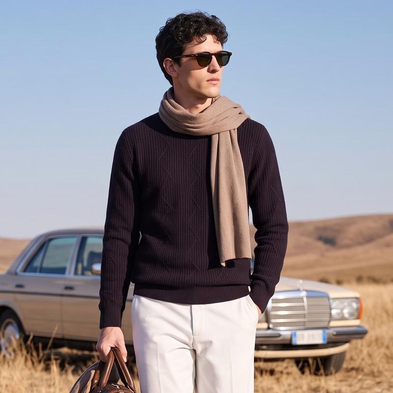 Antonio Yak & Wool Blend Crew Neck Sweater