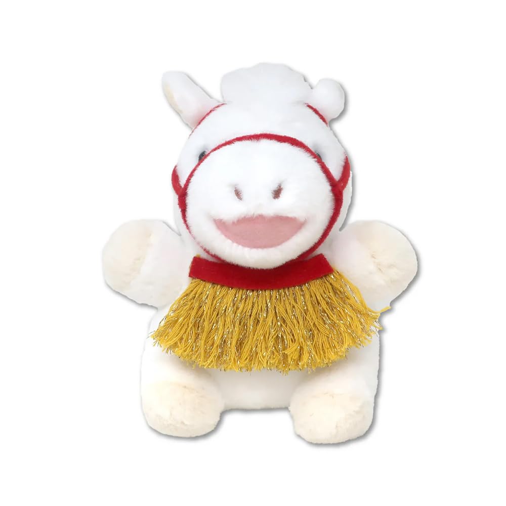 

Naito Design Chinese Zodiac Pocha Horse Plush Year of the New Reiwa 8 Institute s Toy, White, 2026, Horse, Year s Day, белый