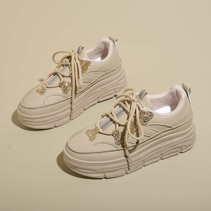 Fashion Flat Sole With Holes Sneakers Size 37 Vulcanize Women's Shoes Brands Luxury Boot Sport High Brand College Practice Tenya