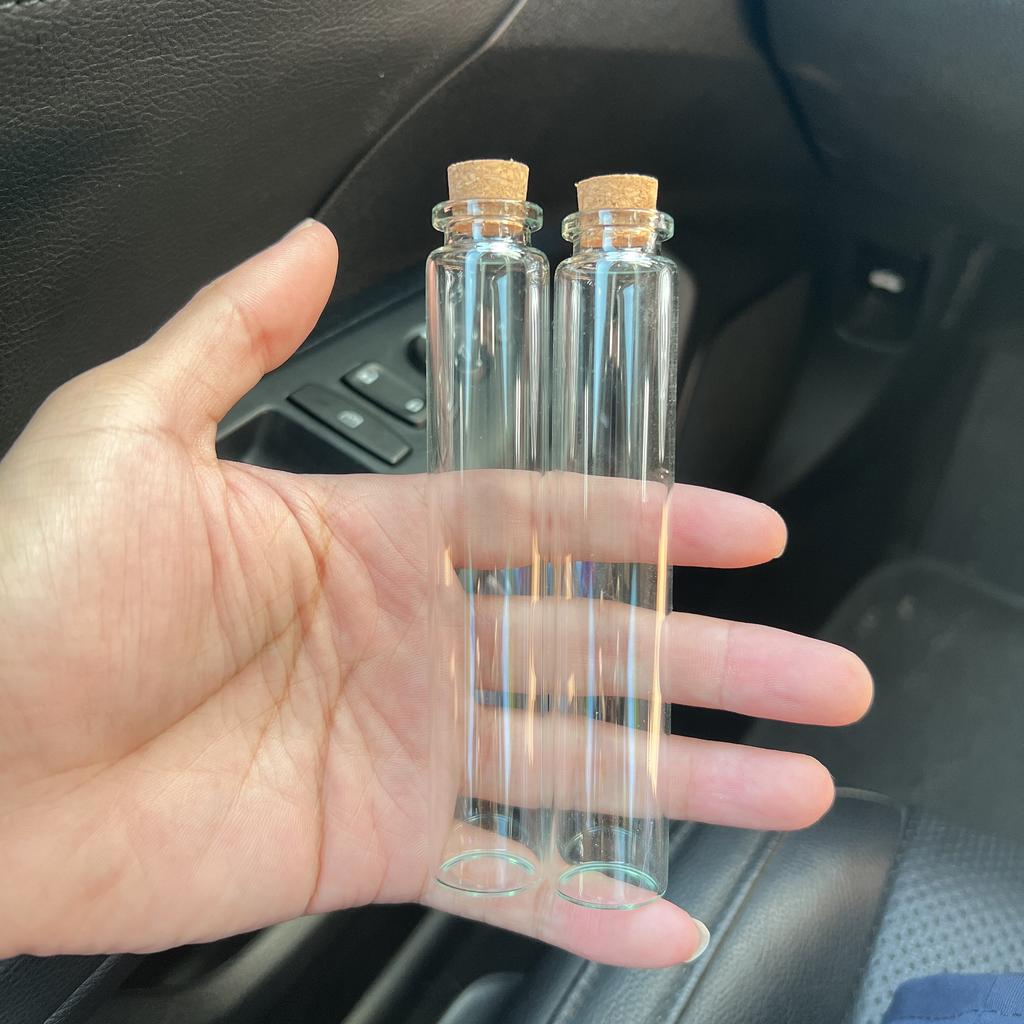 50 Pcs 12ml 15ml 20ml 25ml 30ml Decor Glass Bottles With Cork 22×60mm Diy Crafts Tiny Glass Jars Test tube Mini Vials Wish Gift
