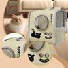 Backpack for Pets, Pet Carrier Bag, Double Shoulder Straps, Breathable, Spacious, Ideal Hiking,