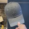 Retro old gradual change baseball cap children spring and summer trend bow cap big head circumference sun hat