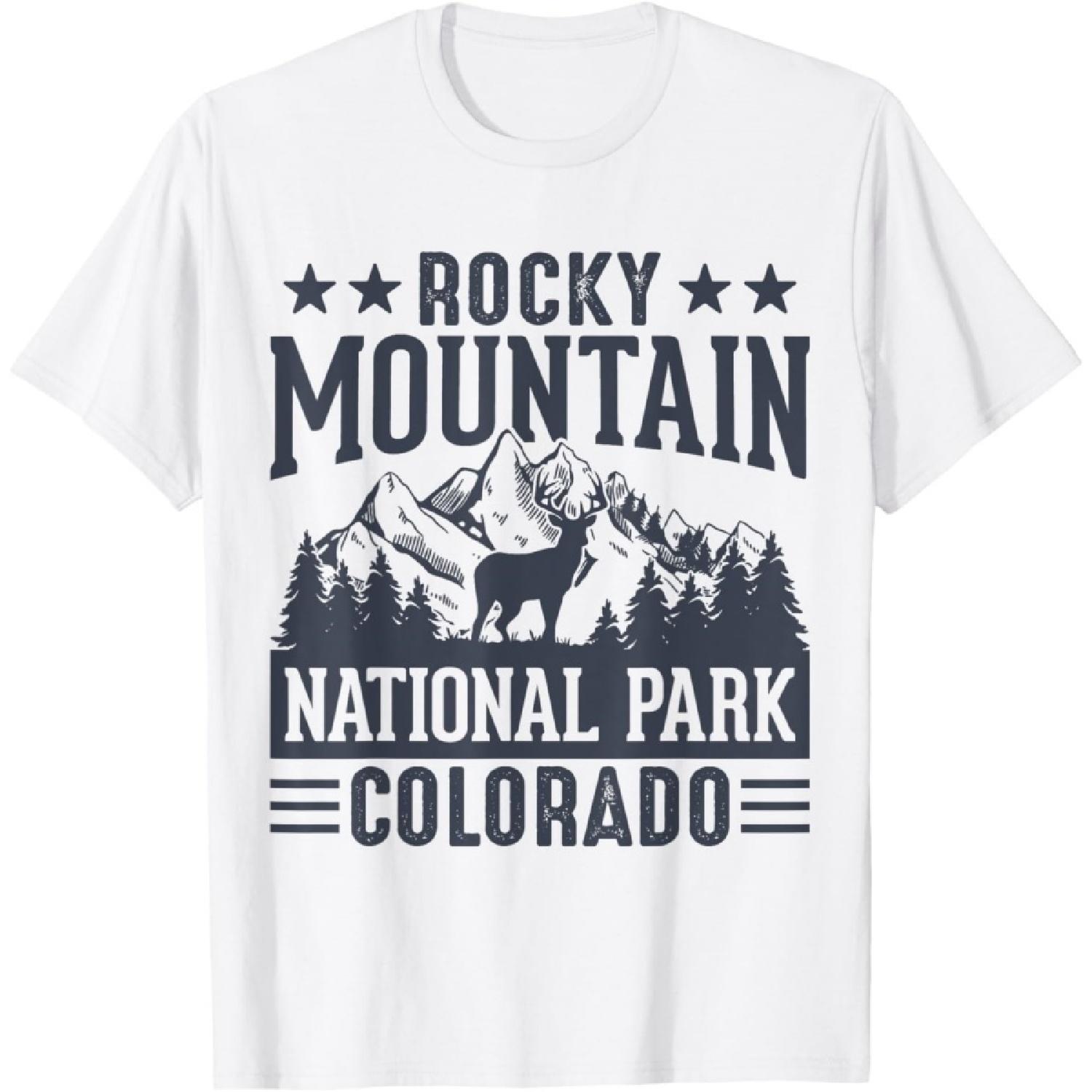 Футболка Национальный парк Скалистых гор Колорадо XXXXXL белый