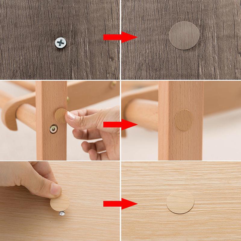 PVC Invisible Dustproof Screw Hole Cover Sticker for Furniture and Wardrobes