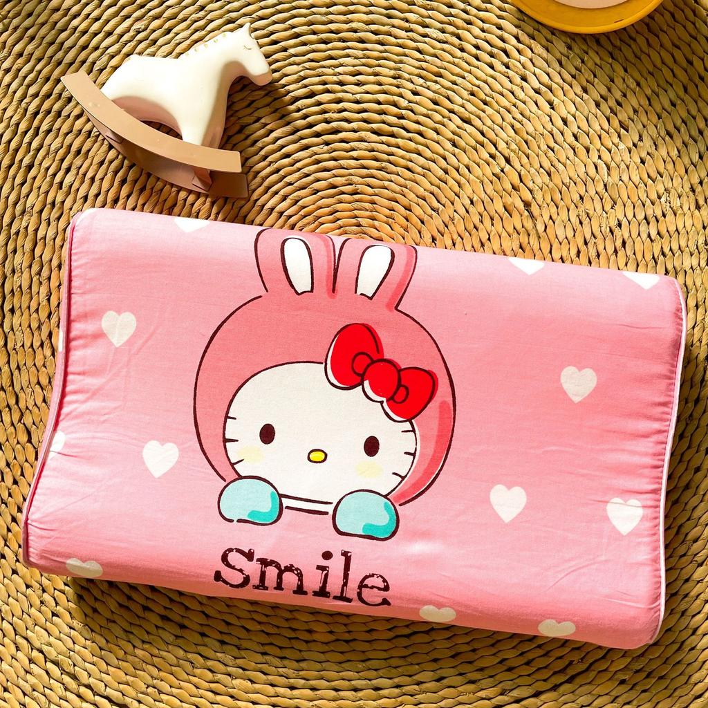 Thailand Natural Children's Latex Pillow Core Cartoon Children's Adult Pillow Pure Cotton Comfortable Neck Pillow