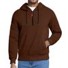 Herre Fleece Hettegenser Casual Langermet 1/4 Glidelås Pullover Sweatshirts