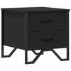 VidaXL Black Bedside Table 40x41x40 Cm Engineered Wood, Side Table, Bedside Cabinet, Side Table for Bedroom, 848504