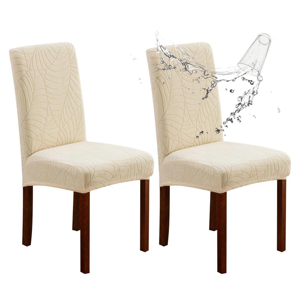 Waterproof High-Back Dining Chair Cover - Soft, Comfortable, Silky, Skin-Friendly Fabric