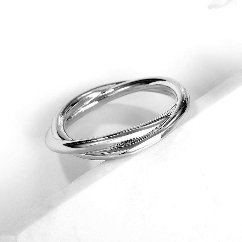 Neuer ausgefallener Kreuz-Fingerring für Damen, modisches, vielseitiges Zubehör, Jahrestag, Liebesgeschenk, Statement-Schmuck