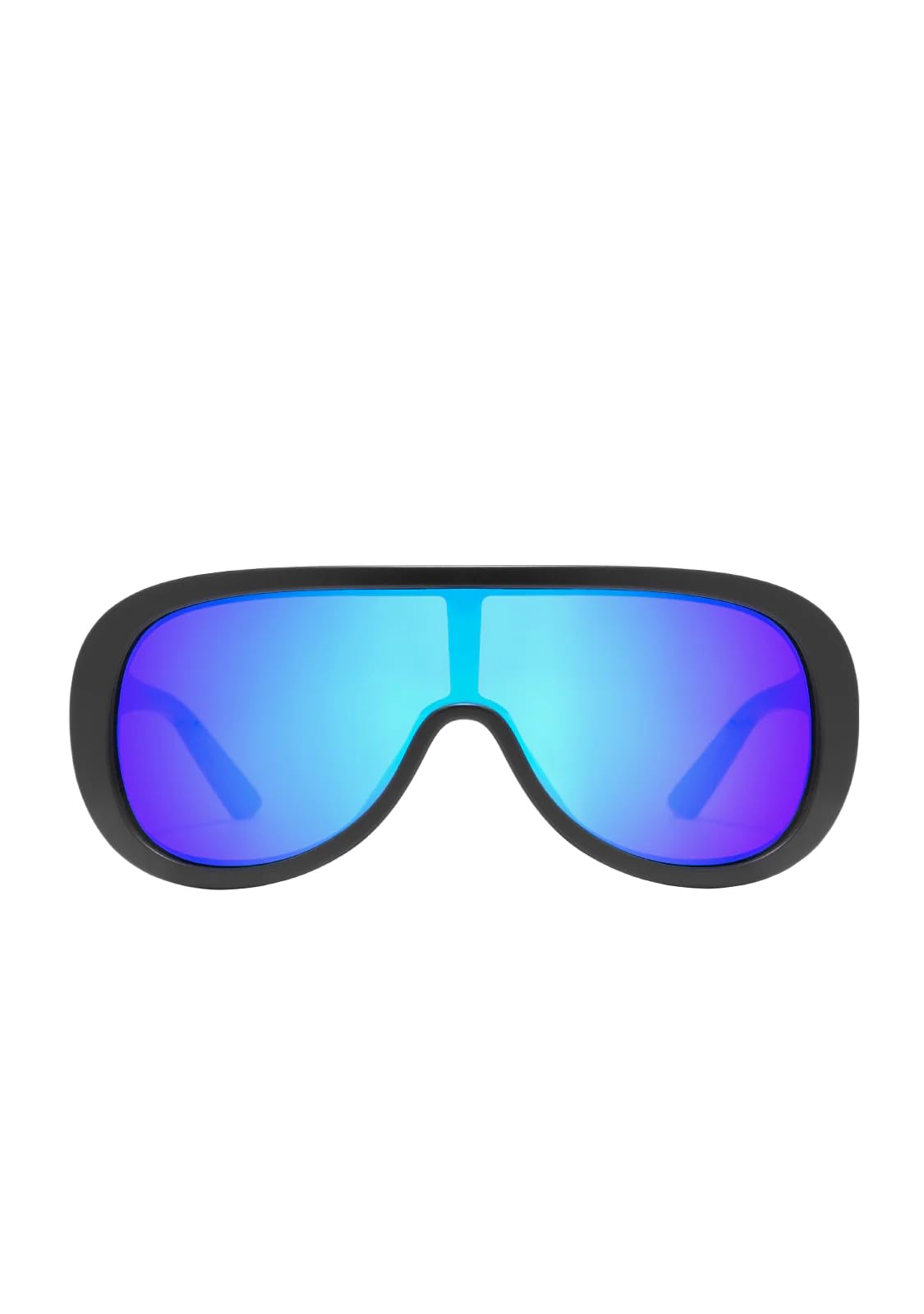 

Dee Franklin Ajax Matte Sunglasses, Black/Blue Revo, DFSU910001-BLUE