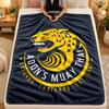Flannel BlanketMuay Thai Gym Warm Soft Throw Blanket for Indoor Sofa Bed Living Room Use