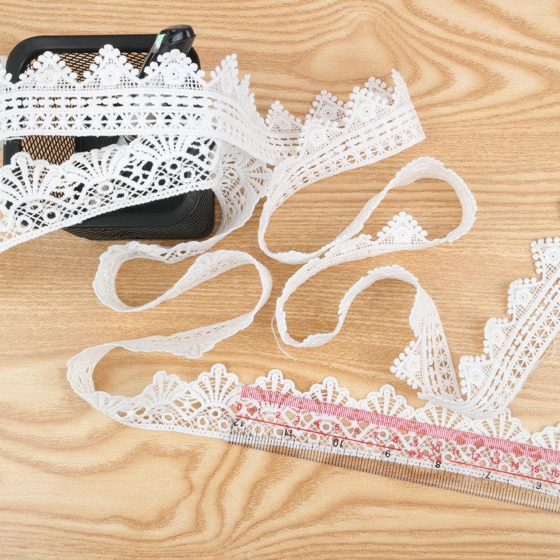 New Milk Silk Barcode Lace 40Mm Wide Barcode Water Soluble Lace Refined White Trim
