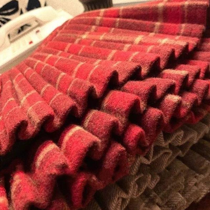 Stil Coreean Retro Fată Picantă Carouri Fustă Plisată Toamnă Iarnă Stil Colegiu Fustă Mini Lână Talie Înaltă Fustă Dulce Kawaii