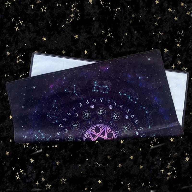 Astrology Tarot Table Altar Cloth Metaphysical Board Game Mat Pendulums Divinations Altar Tablecloth Board Game Card Pad