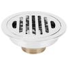 Silver Floor Drain Copper Drain Strainer Anti-Odor Hair Catcher  Garage