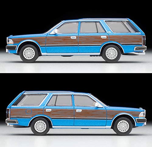 TOMYTEC Tomica Limited Vintage Neo 1/64 Scale LV-N244a Nissan Gloria Wagon V20E GL Custom Blue/Wood Grain Finished Model