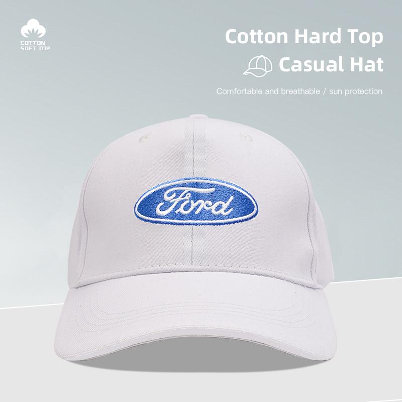 Car Duck Tongue Cap Embroidery Logo Baseball 3D Hats Adjustable Casual Trucket For Ford Focus Fiesta Puma Ranger Kuga MK7 MAX