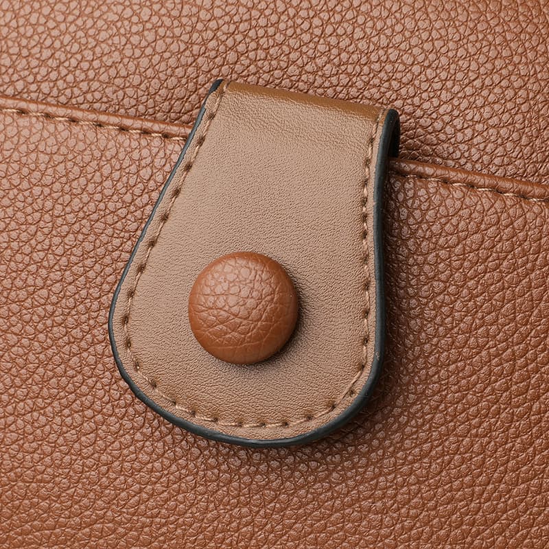 Niche cowhide texture mobile phone bag messenger bag