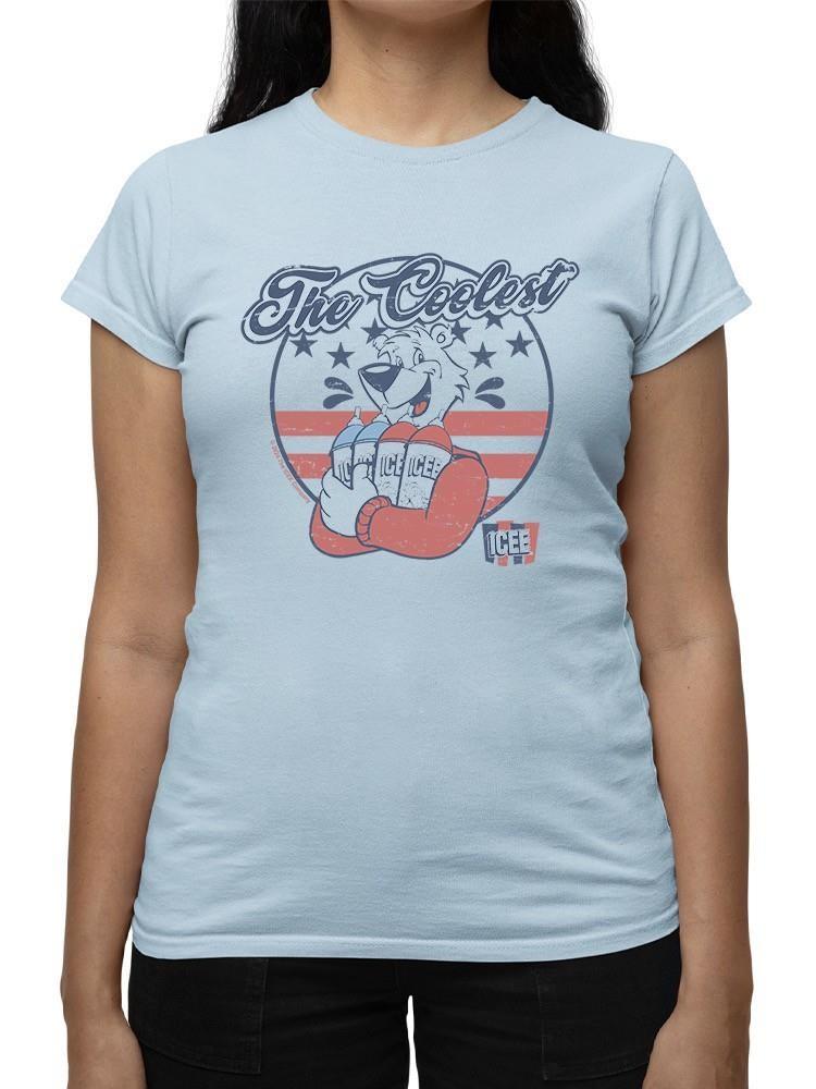 Officially Licensed ICEE Patriotic Retro Bear Slush Graphic Women's T-shirt Unisex T-Shirt