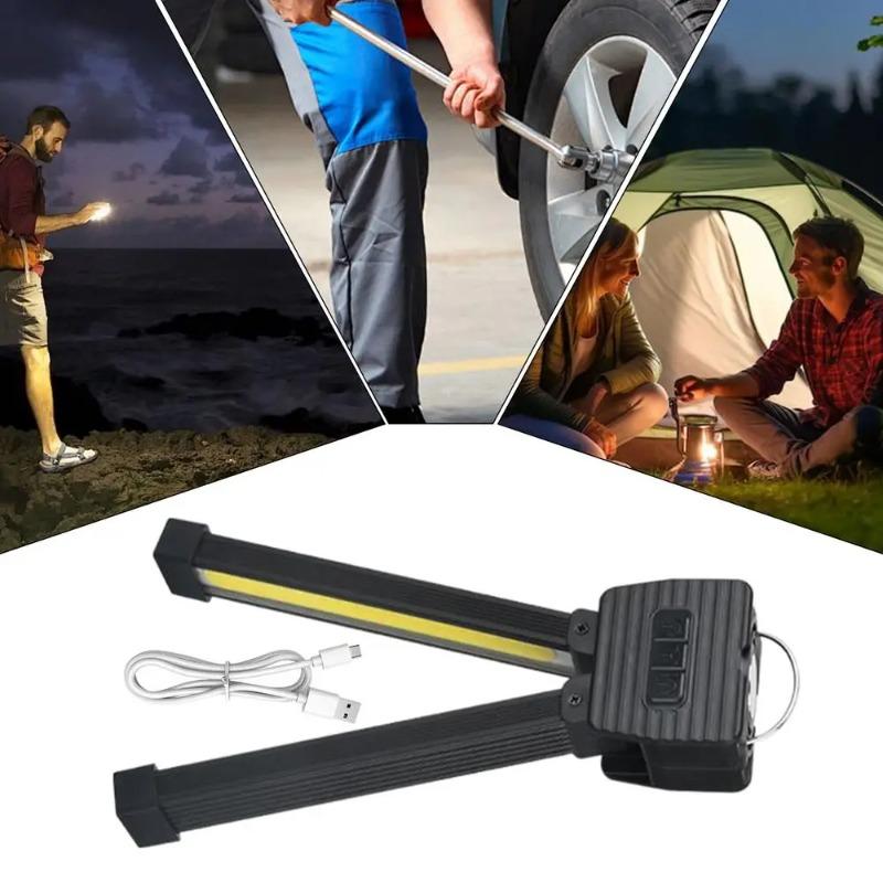 7-stufige Dimm-Blitz-Fitnessstudio-Lampe zum Posen, tragbare Magnet-LED-Posing-Lampe mit Aufhängehaken, Selfie-Licht mit 180-Grad-Faltung