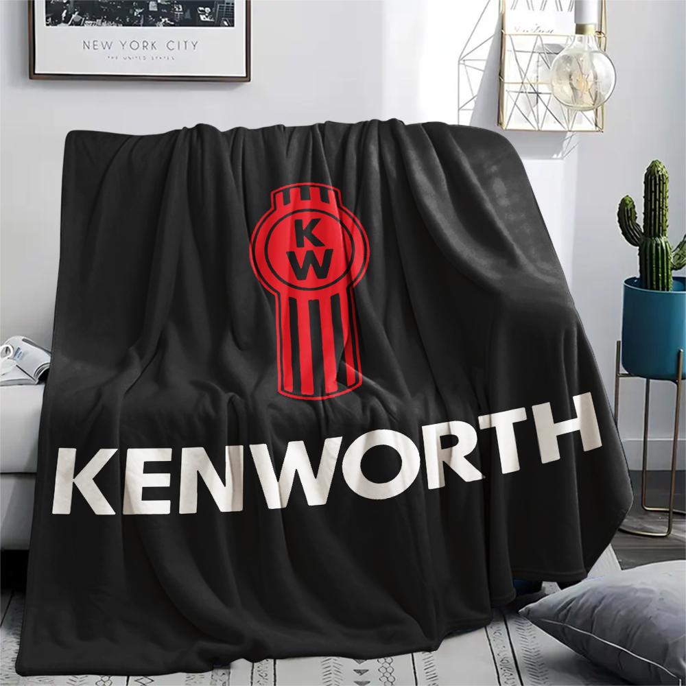 Kenworth, Couverture Flanelle à Motifs, Haute Qualité Confortable pour Toutes les Saisons, Décoration Intérieure, Chaleur et Confort, Parfaite pour les Cadeaux.