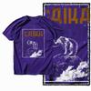 G60 Purple Cotton Men's Big Size Dog Laika GraphicT-shirt |  Streetwear Cool Vintage O-neck men's Tee Tshirt