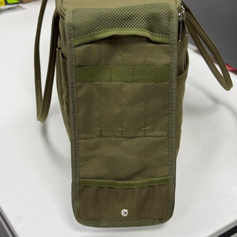 Multiple Pockets Sewing Tool Storage Bag 7 Yarn Holes Crochet Accessory Handbag  Birthday Gifts