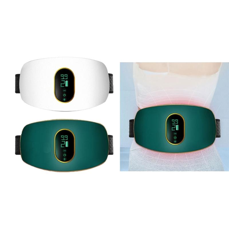 Body Shaping Abdominal Massager With Adjustable Mode Fitness Belt USB Charging Vbrating Belt Heating Therapy