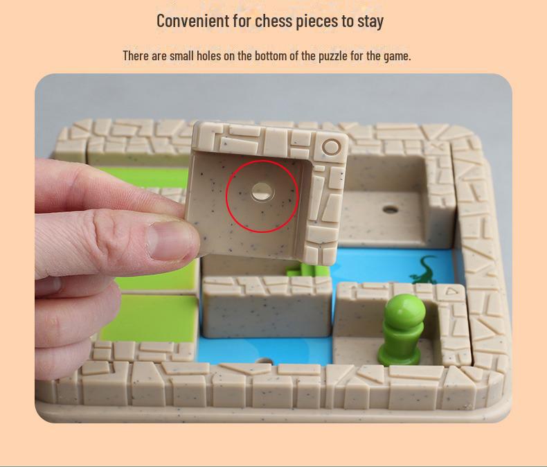 Labyrinthe de crocodiles Little Sweetie: Huarongdao, jeu de société de logique pour enfants