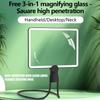 48 LED Hands Release Magnifying Glass 2X Zoom Large Lens Cold Warm Natural Light For Closes Up Tasks Elderly Use