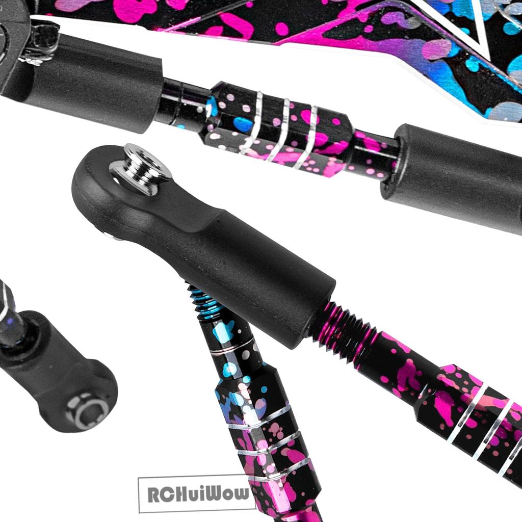 RC Alloy Turnbuckles Camber Links Upgrades Part for 1/10 Slash 4WD(VXL),Rustler 4WD(VXL),Stampede 4WD(VXL),Bandit 4WD(VXL),Hoss 4WD(VXL) Adjustable