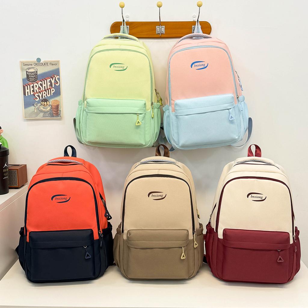 Schoolbag1011 New School Bag Japanese Versatile Ins Wind Women's Backpack Simple Large Capacity Middle and High School Student Backpack