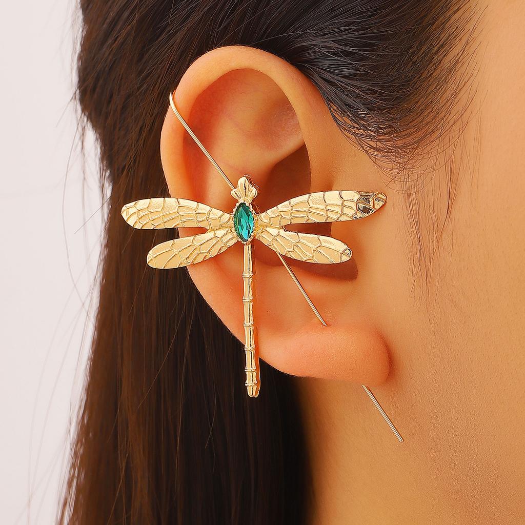 Fashion Dragonfly Stud Earrings For Women Unique Animal Ear Jewelry