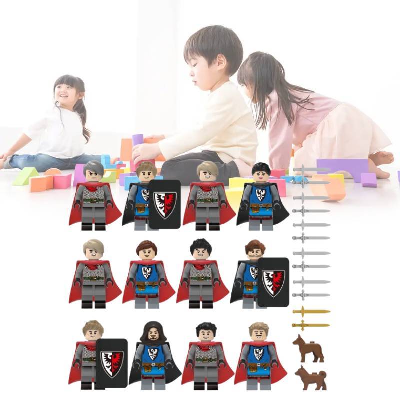 Medieval Soldier Building Blocks Set With Diy Assembly For Kids And Collectors