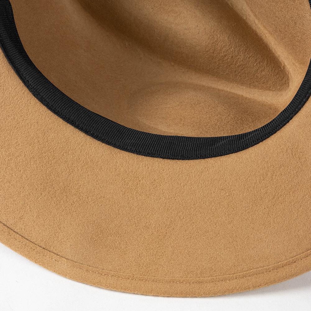 Winter British Wool Felt Cm Big Head Circumference Fedoras Hat Men Women Leisure Panamjazz Hat