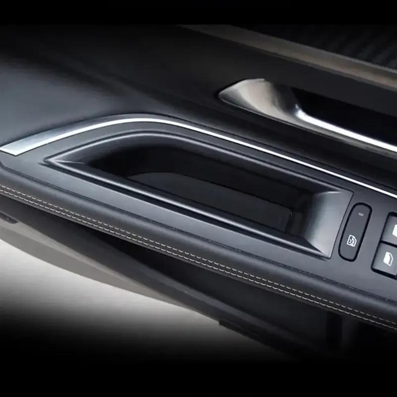 2Pcs For Peugeot 3008 3008GT 4008 5008 2016-2020 Car Door Handle Armrest Storage Box Container Holder Tray Auto Accessories