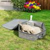 Portable Folding Travel Pet Litter Box Dog Toilet Tray Folding Cat Litter Potty Waterproof Outdoor Foldable Cat Litter Box