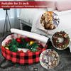 Christmas Wreath Storage Bag with Thickened PE Seasonal Holiday Wreath Storage Container with Handle and Zipper
