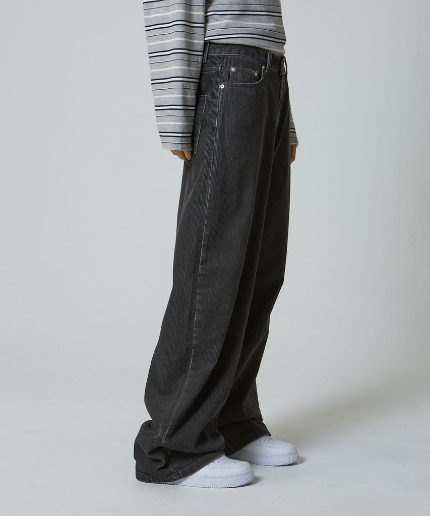 UNKNOWN PLANET Daily Wide Corduroy Pants Gray