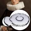 Elizabethan Clown Neck Ruffle Costume Accessory for Gothic Prop